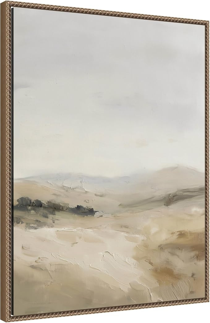 Kate and Laurel Framed Canvas Wall Art Print Fading Fields II by Amy Lighthall, 23 x 30 Sylvie Be... | Amazon (US)