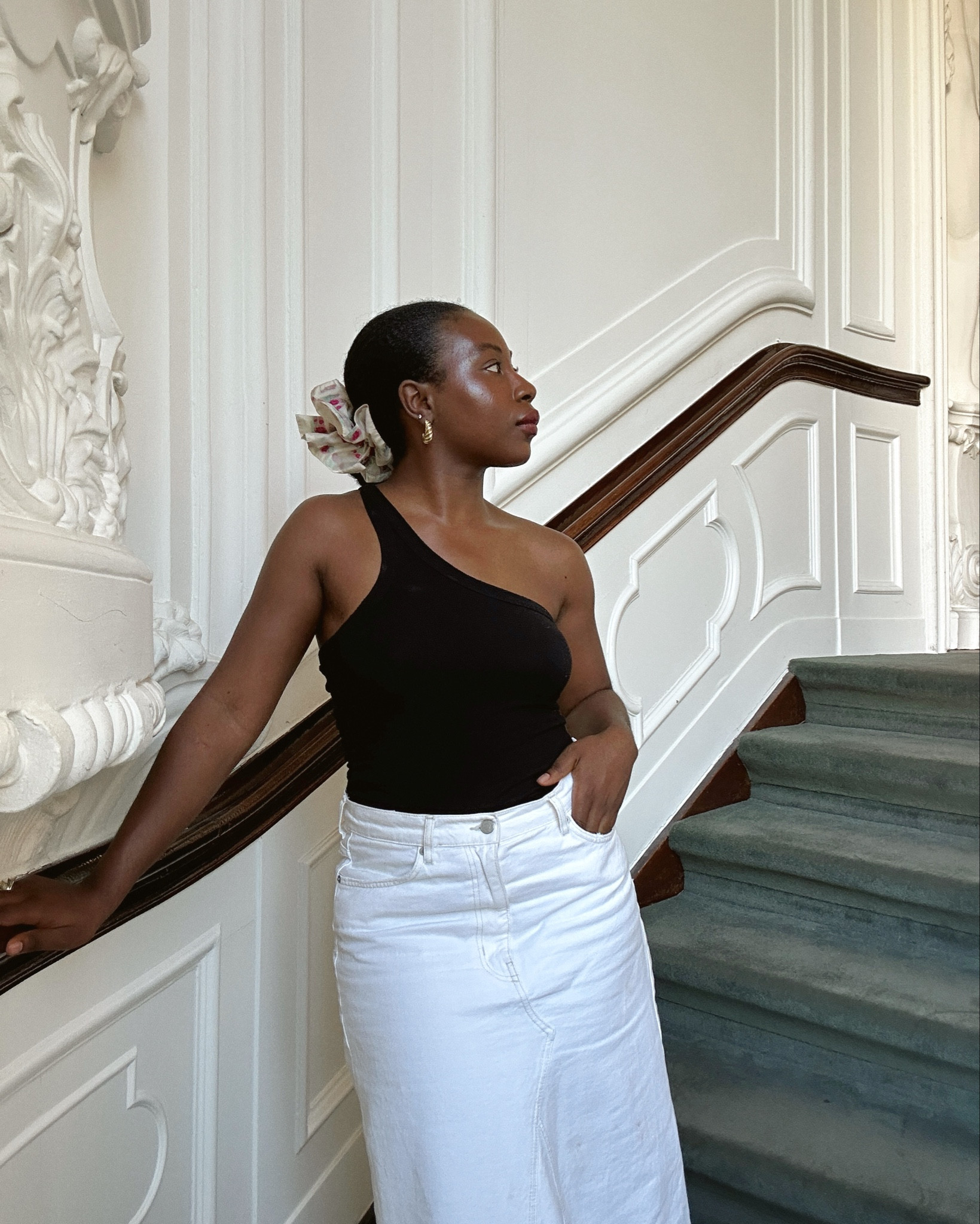 Minimalist summer look, wearing a long white skirt from COS and a top from The line by K. 

#LTKmodest #LTKsummer #LTKeurope