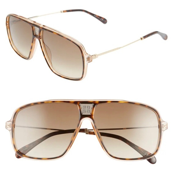 GIVENCHY 61mm Aviator Sunglasses | Poshmark