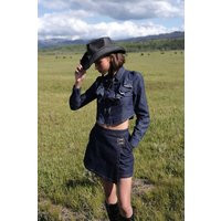 Denim Wrap Mini Skirt | Avec Les Filles