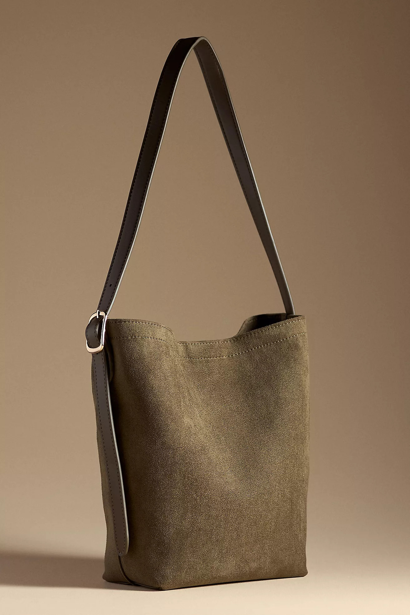 Faux-Suede North South Bucket Bag | Anthropologie (US)