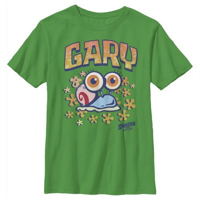 Boy's SpongeBob SquarePants Sponge on the Run Baby Snail Gary  T-Shirt - Kelly Green - X Small | Target