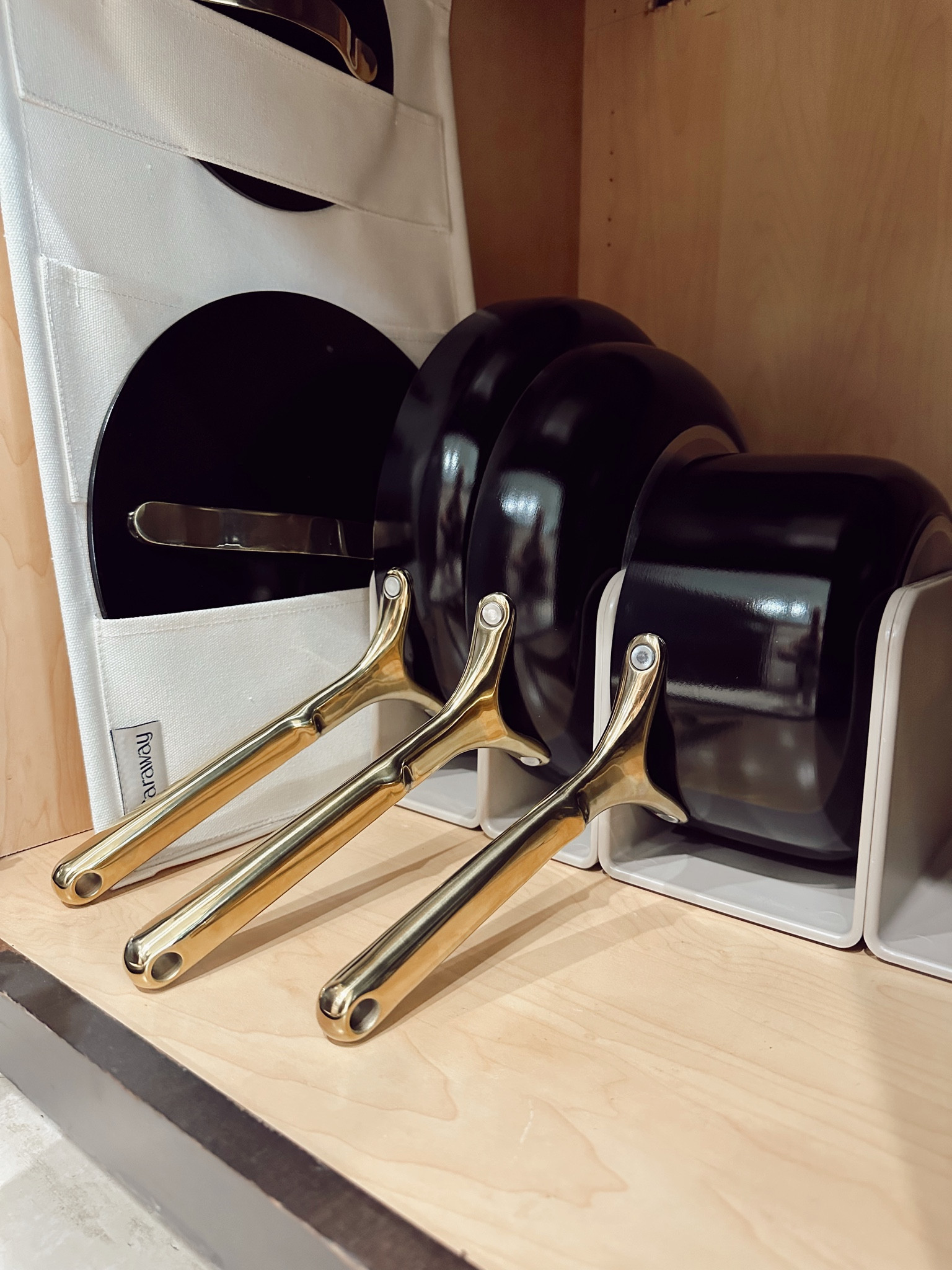 My cookware set from @caraway - 2 pots, 2 pans, lids, and comes with complementary storage for pans & lids!!

#LTKhome #LTKstyletip #LTKGiftGuide