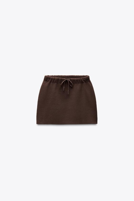 BASIC KNIT MINI SKIRT | Zara US