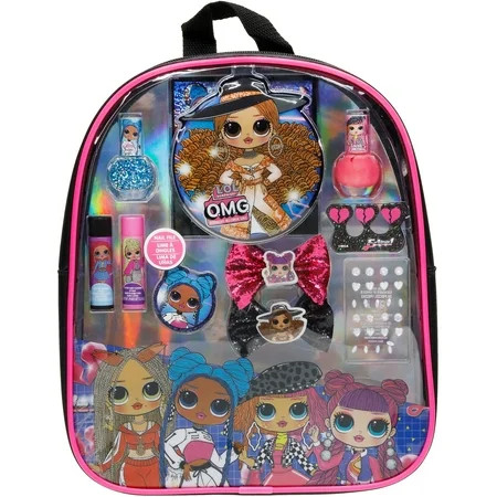 L.O.L Surprise! Townley Girl Backpack Cosmetic Makeup Set with Flip-up Mirror for Girls Ages 3+ | Walmart (US)
