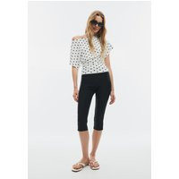 Stradivarius Smart capri trousers  Black S | Stradivarius (UK)