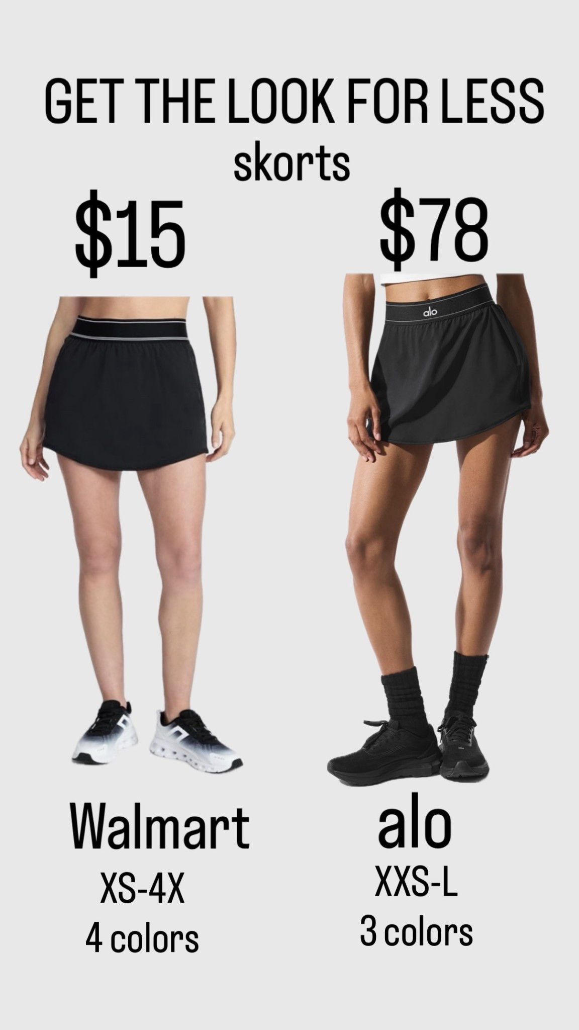 Athletic skort dupe! This Walmart skirt is a lookalike for the Alo skirt for much less!
........
Tennis skirt pleated skirt tennis skort workout skort free people dupe fp movement dupe workout look workout set pickleball skirt pickleball outfit black skirt black skort plus size workout look plus size gym look plus size skort alo Bestsellers alo favorites alo haul walmart new arrivals spring trends summer trends mom look mom uniform travel look Disney outfit Disney vacation look Disney trip outfit 

#LTKfitnessgoals #LTKmomlife #LTKActive