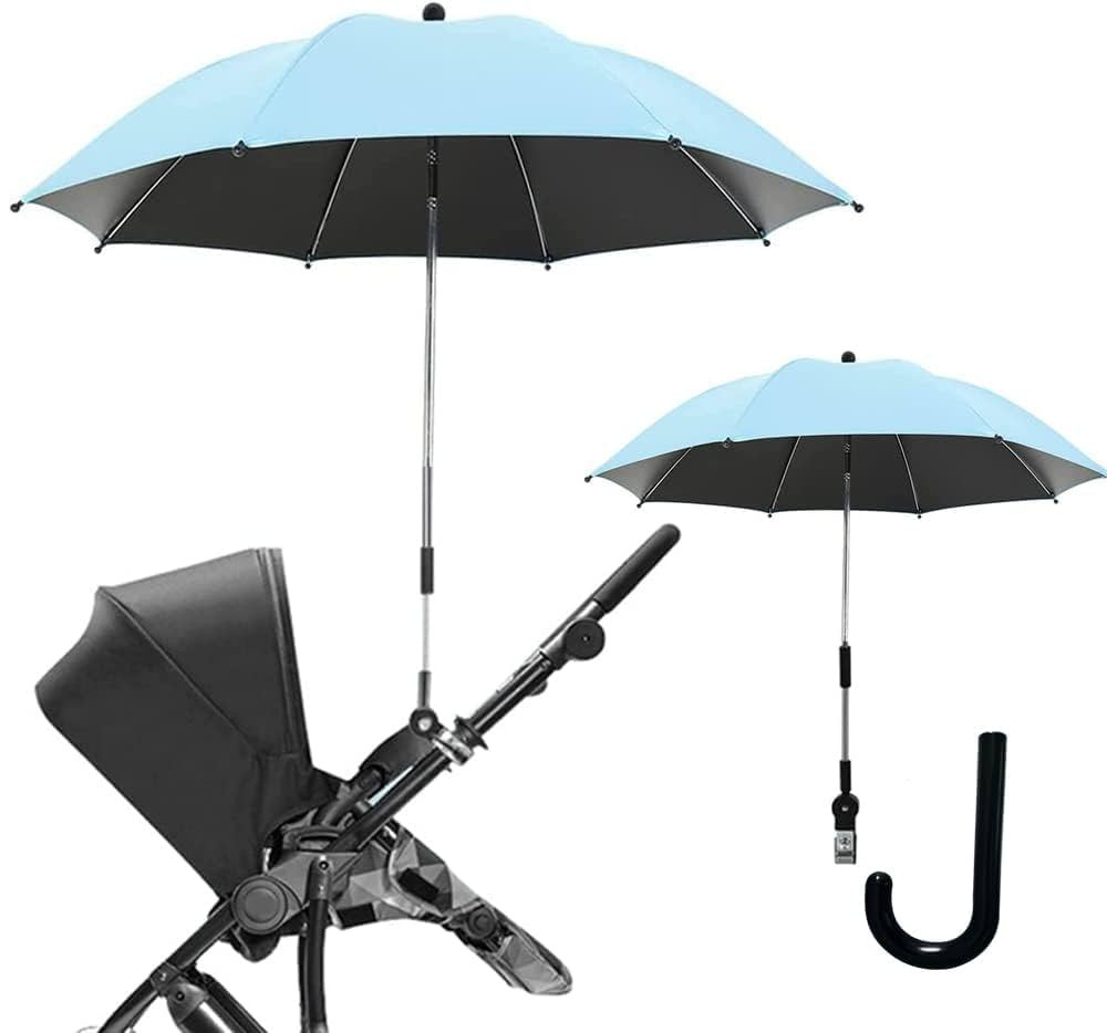 Clip-On Universal Stroller Umbrella with UV Protection, Baby Stroller Parasol 85cm/33.5in diamete... | Amazon (US)