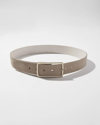 Women's Suede Denim Belt in Light Tan size Small | White House Black Market | White House Black Market