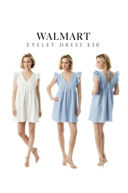 New blue and white eyelet dress $30 ✨ Walmart fashion Walmart finds iywyk

#LTKsalealert #LTKfindsunder50 #LTKstyletip