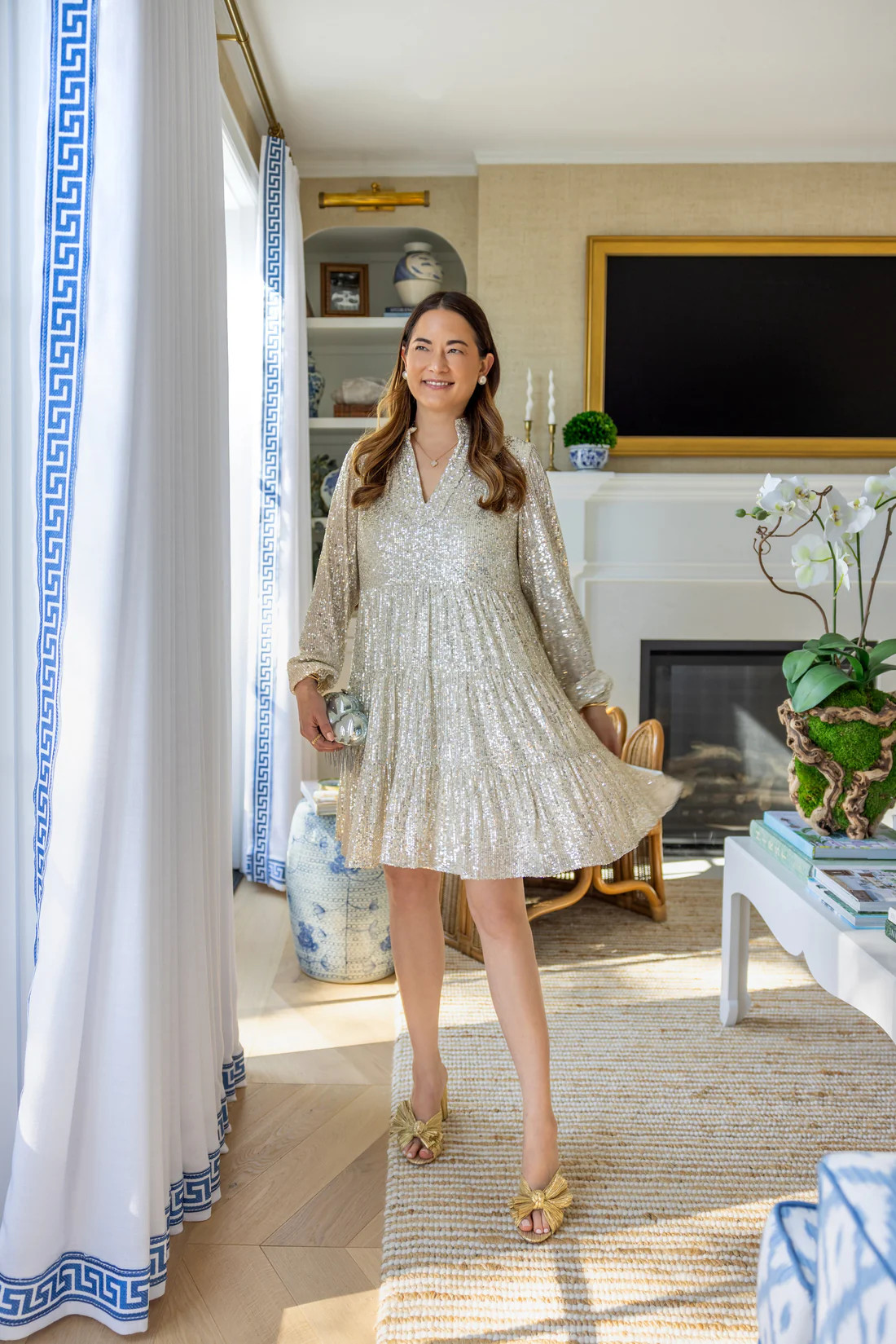 Silver Sequin Charlotte Dress | Sail to Sable