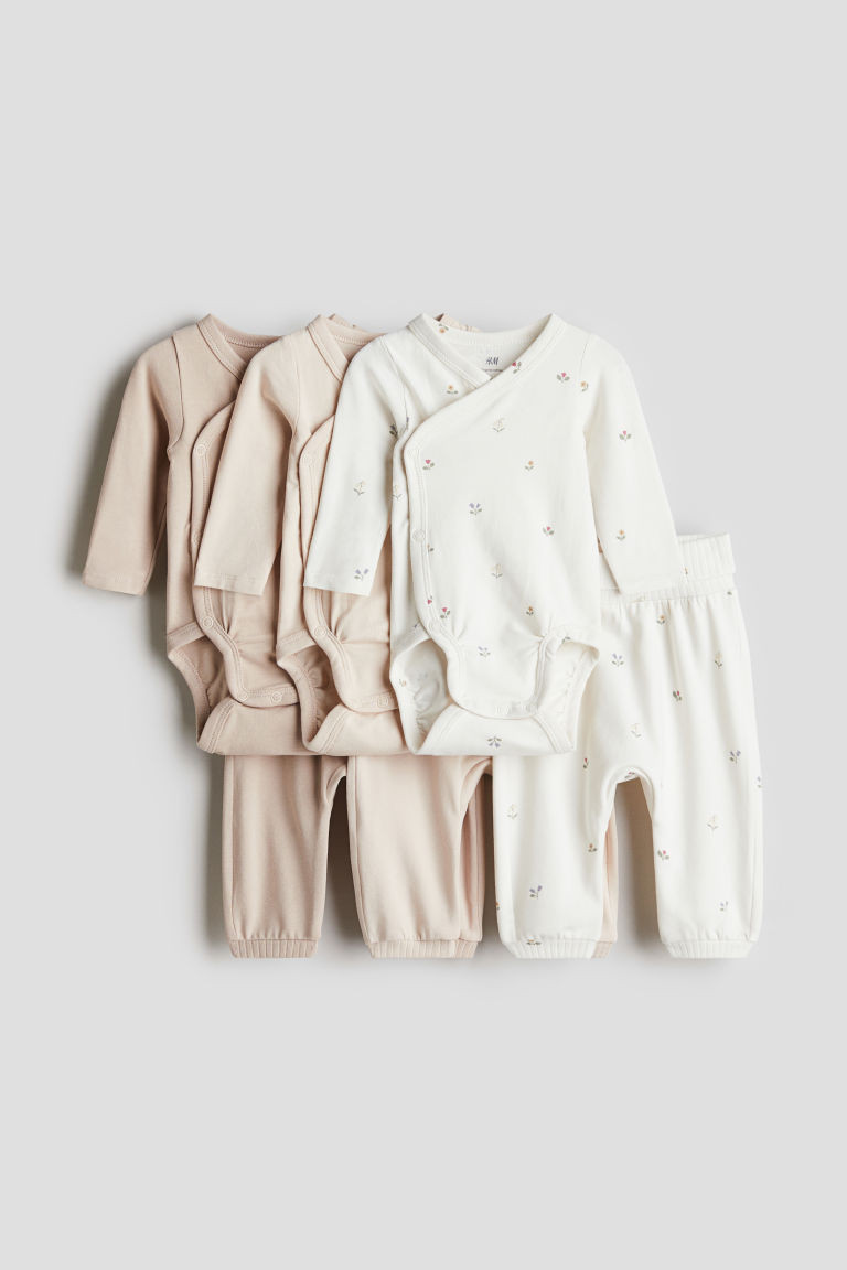 6-piece Bodysuit and Pants Set | H&M (US + CA)