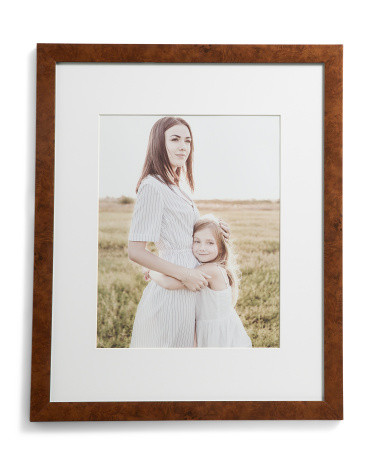 16x20 Matted To 11x14 Wide Burl Wall Portrait Frame | TJ Maxx