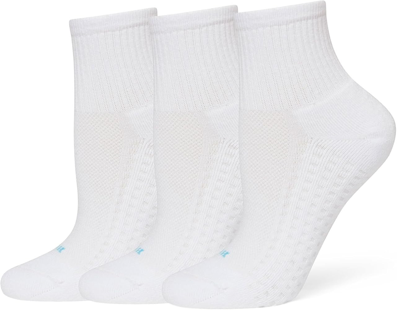 HUE Women's Air Sport 3 Pair Pack Mini Crew Socks | Amazon (US)