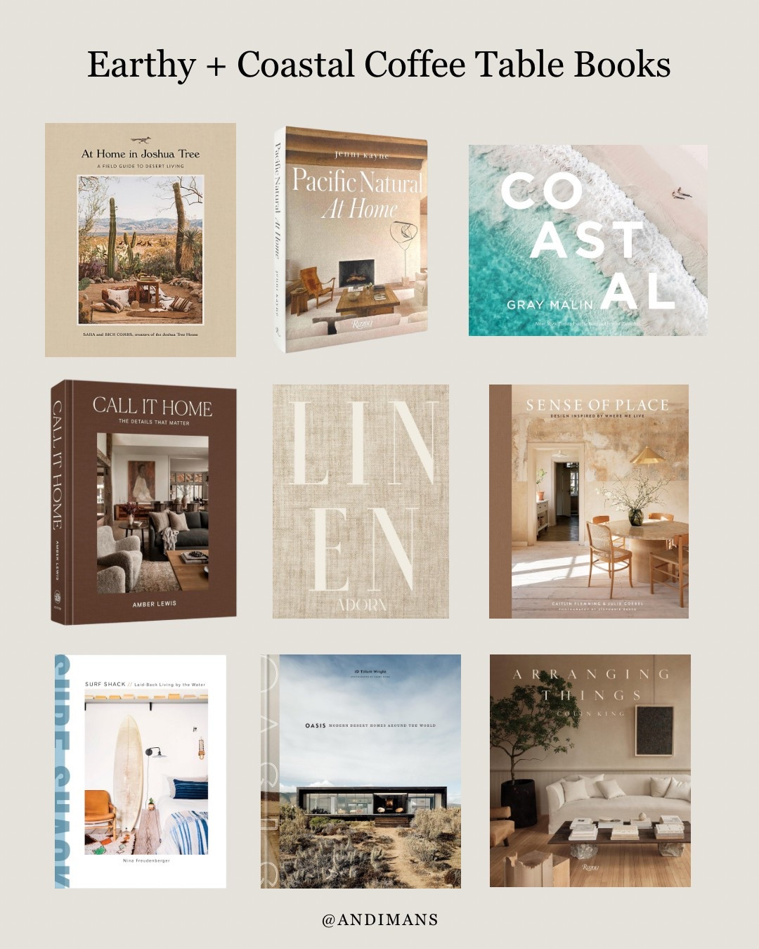 Earthy, coastal coffee table decor books!

#LTKFindsUnder50 #LTKHome #LTKFindsUnder100