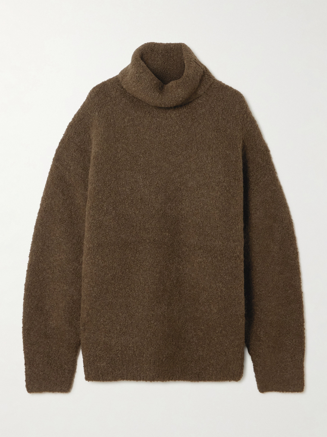 TOTEME - Bouclé Turtleneck Sweater - Metallic | NET-A-PORTER (US)
