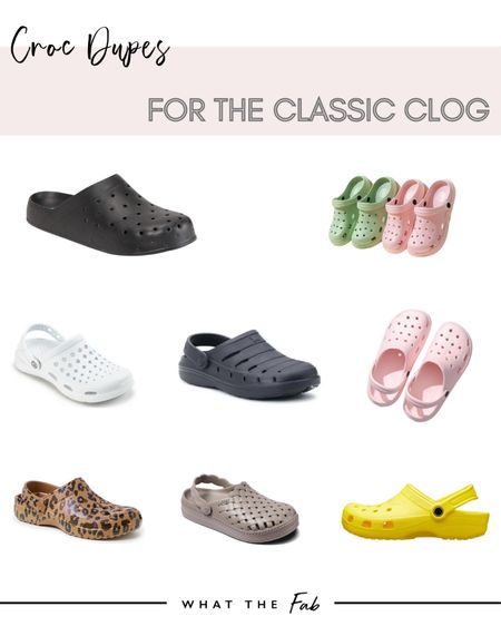 Croc dupes for the Classic Clog

#LTKfindsunder100 #LTKshoecrush #LTKGiftGuide