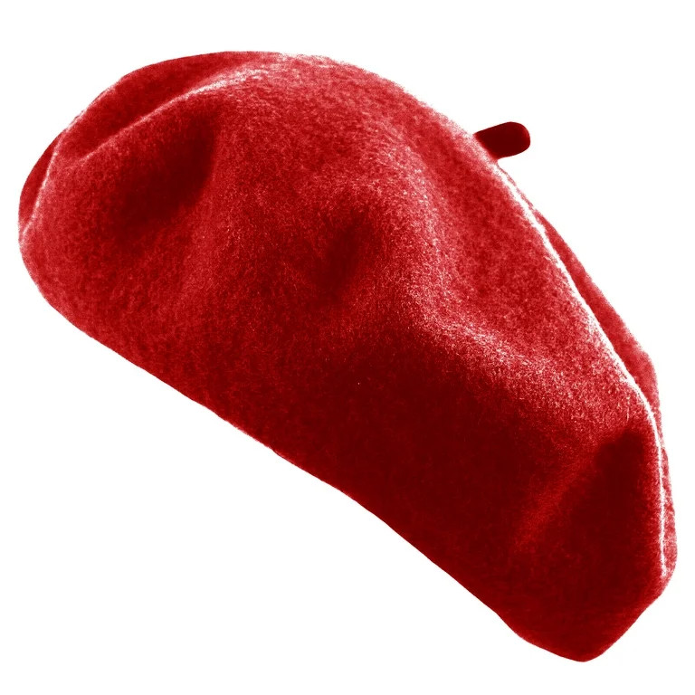 Women's Beret Hat French Style Artist Cap Solid Color Wool Casual Classic | Walmart (US)