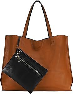 Stylish Reversible Tote Handbags Shoulder Bags Hobo bags Satchel Purses Top Handle Bag for Women H18 | Amazon (US)