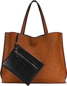 Stylish Reversible Tote Handbags Shoulder Bags Hobo bags Satchel Purses Top Handle Bag for Women H18 | Amazon (US)