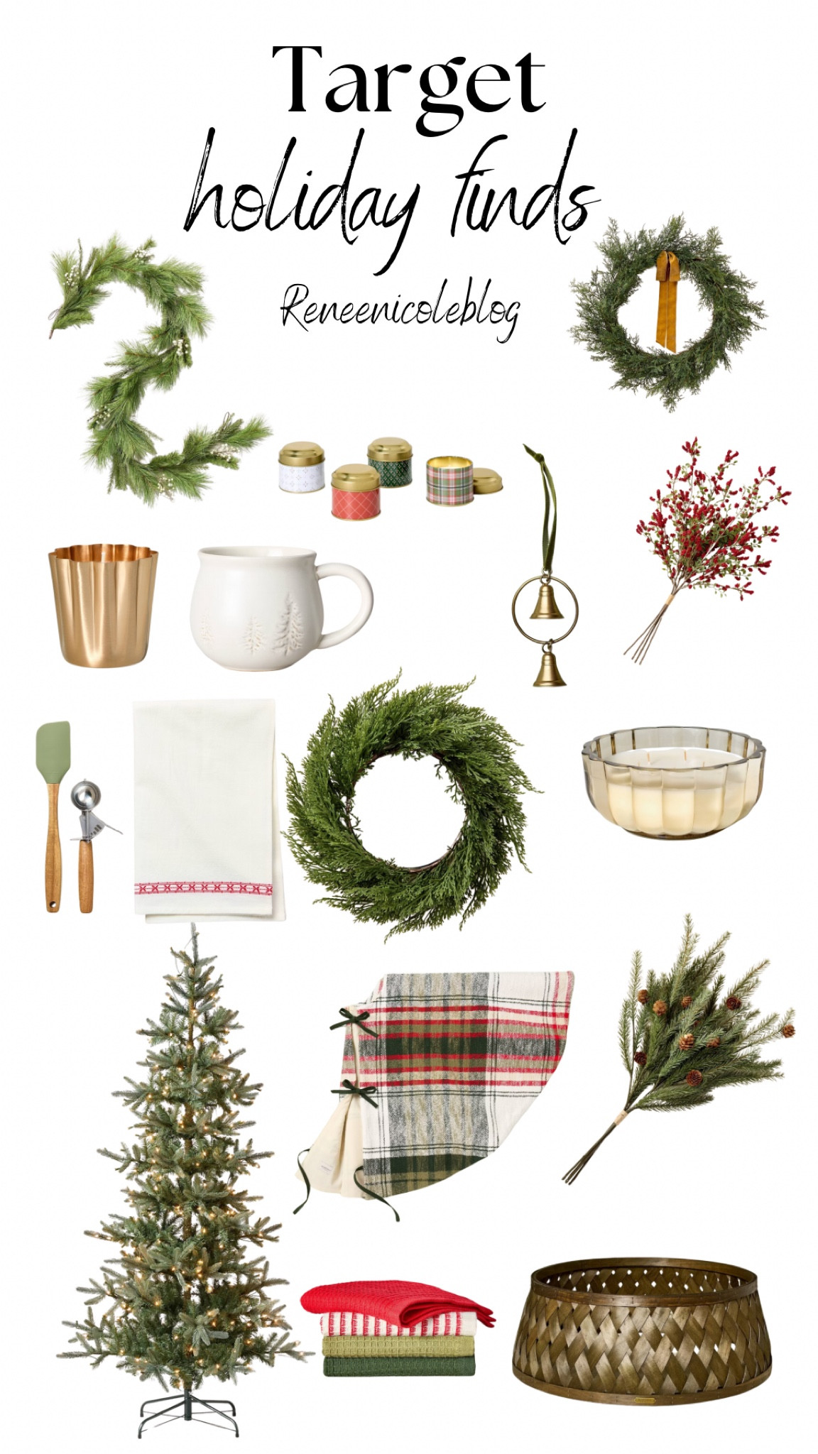 Target magnolia holiday finds for Christmas- garland, trees, plaid and wreaths 

#LTKHoliday #LTKHome #LTKSeasonal