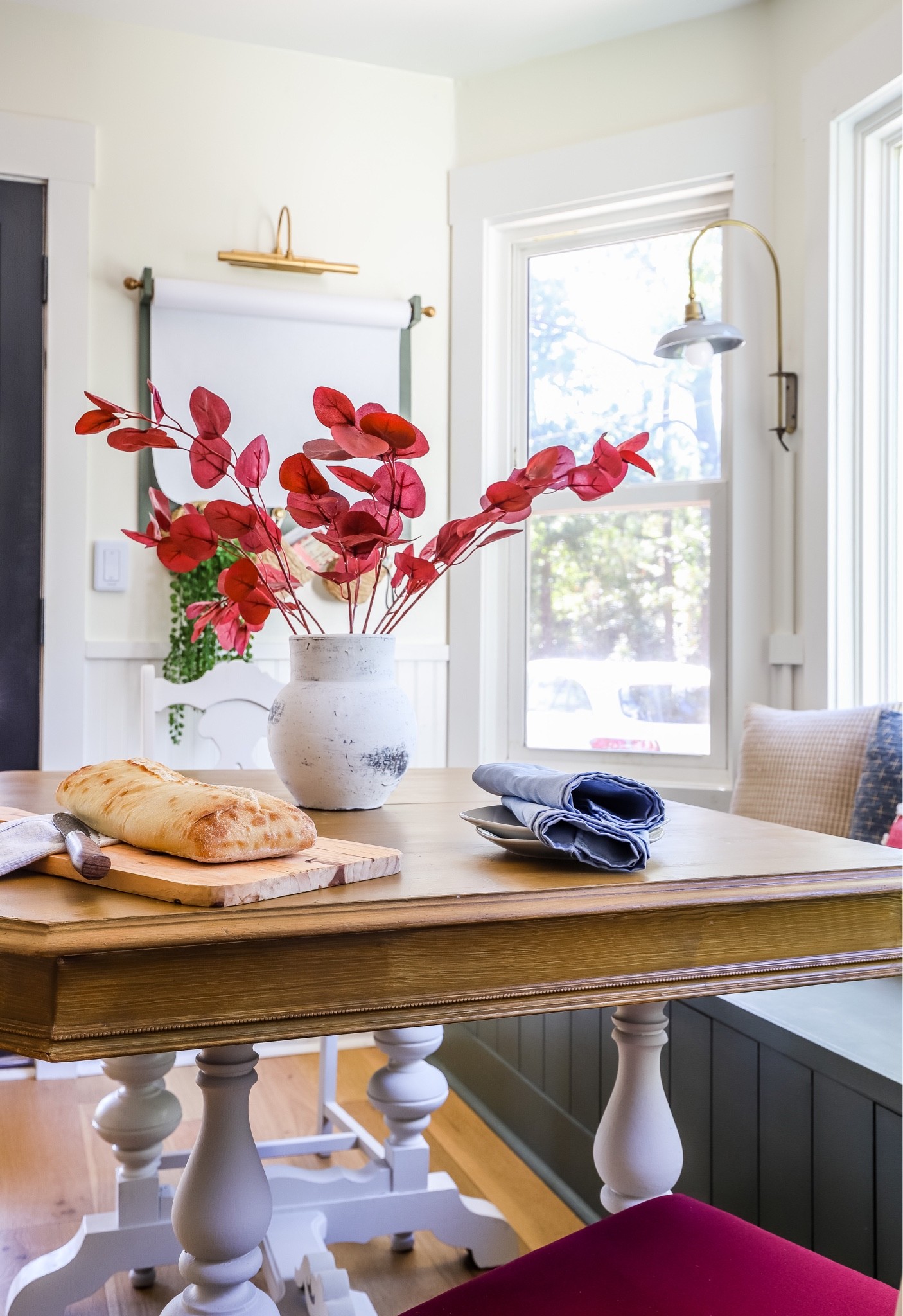 Breakfast Nook: kitchen decor, throw pillows, sconce lighting, fall decor, cozy decor, home accessories 

#LTKhome #LTKunder100 #LTKstyletip