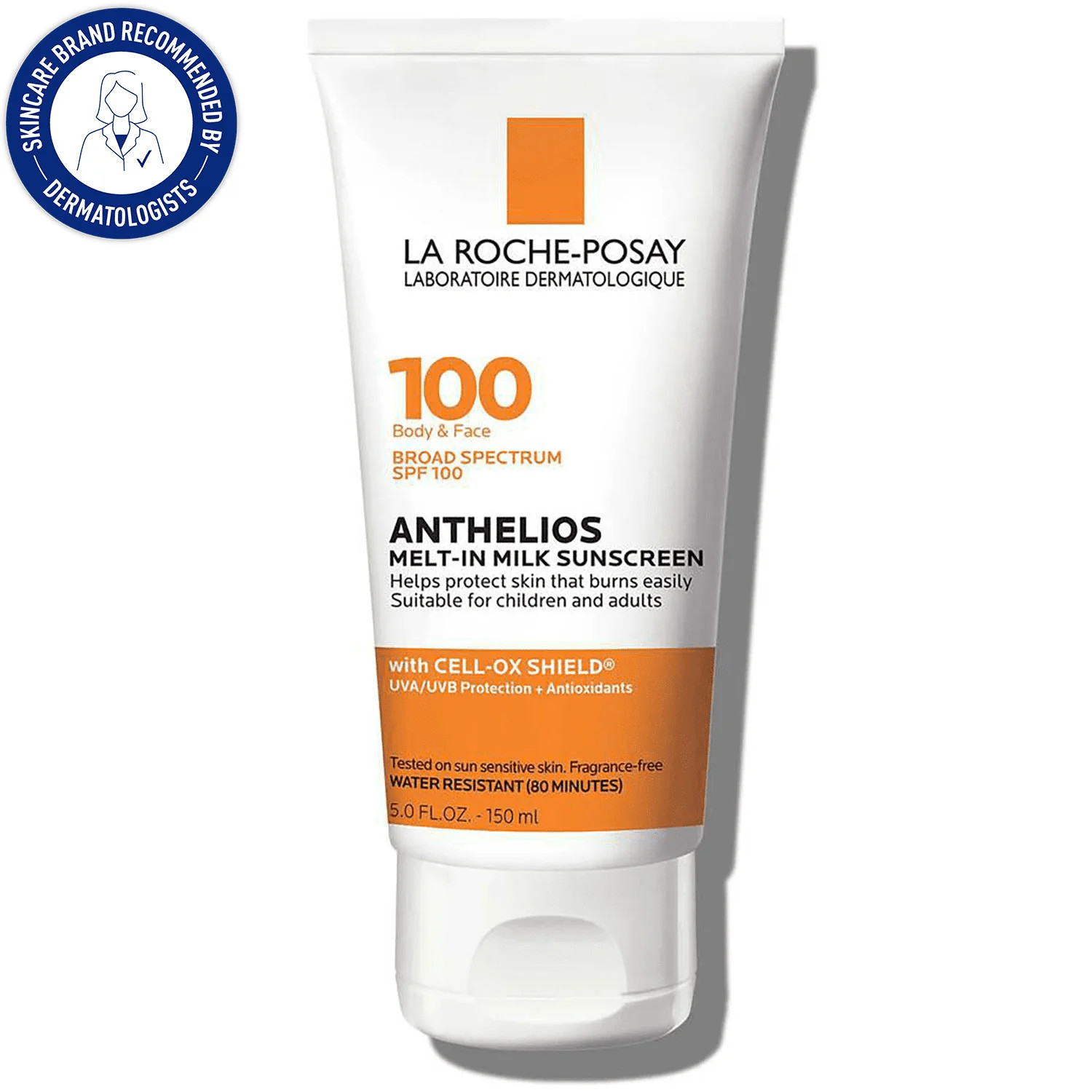 La Roche-Posay Anthelios Melt-In Milk Sunscreen for Face and Body SPF 100, 5.0 fl oz | Walmart (US)