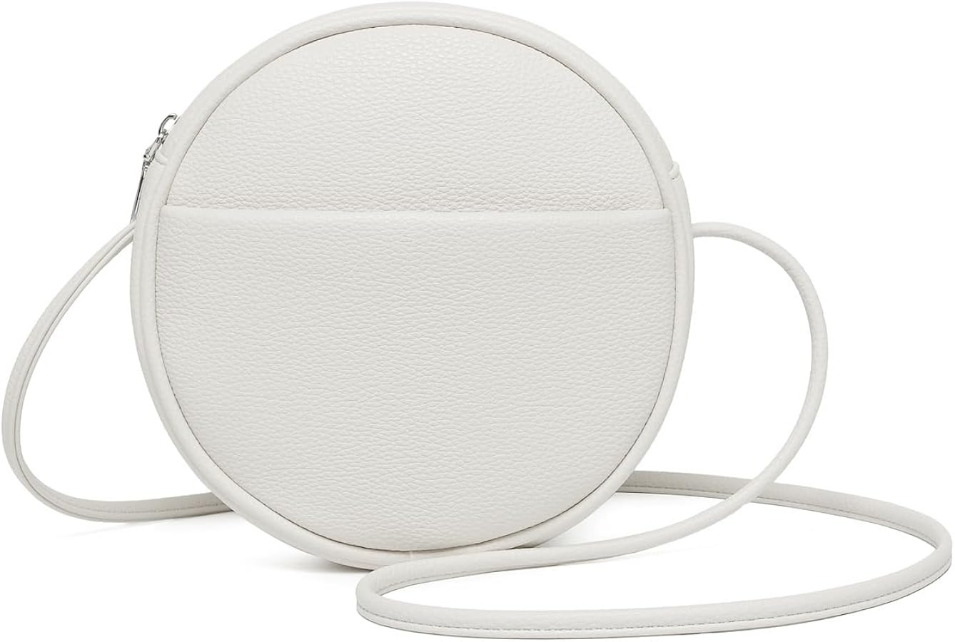 Circle Crossbody Bag for Women NYLON Circle Purse with Zipper Adjustable Knot Shoulder Straps | Amazon (US)
