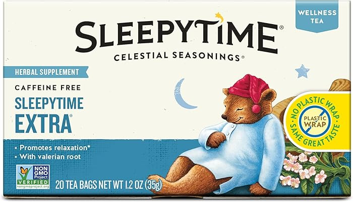 Celestial Seasonings Sleepytime Extra Herbal Tea, 20 Tea Bags Box | Amazon (US)