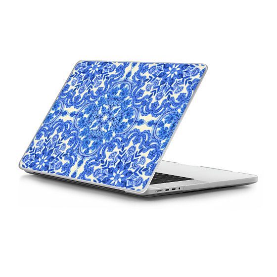 Cobalt Blue & China White Folk Art Pattern | Casetify