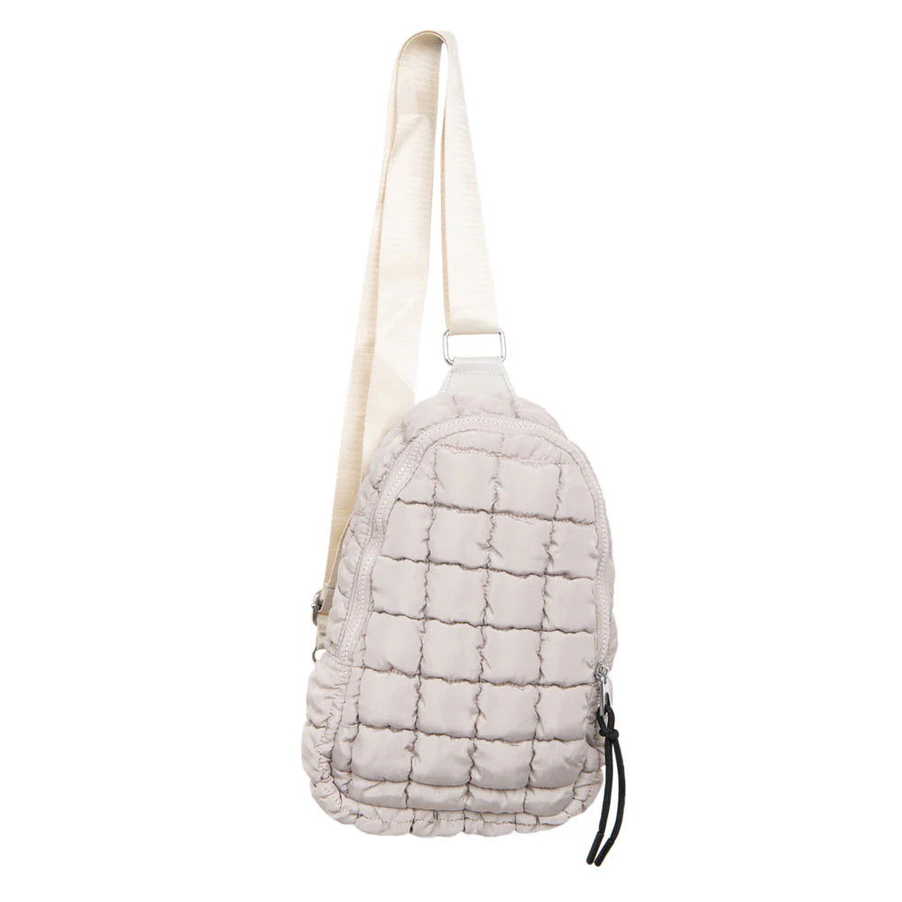 Sand Women's Quilted Sling Bag | Katydid.com