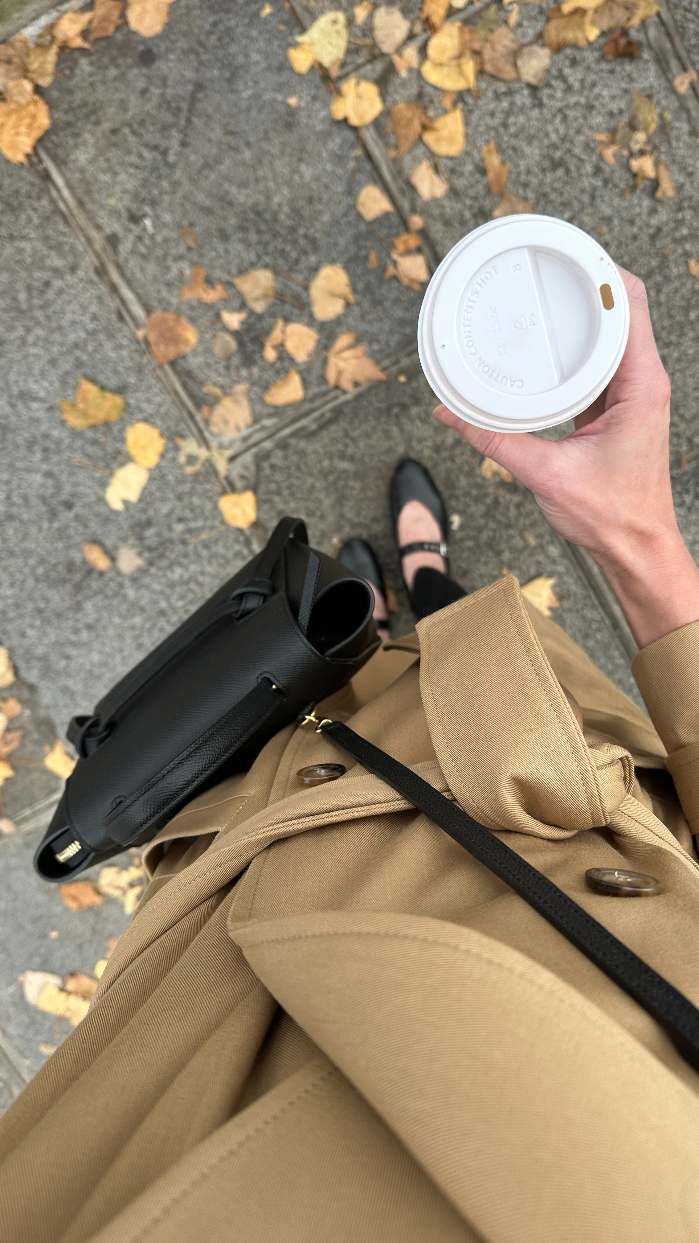 Fall outfit inspo 🍂 Sezane trench coat runs TTS, turtleneck old (similar linked), exact flats are old but I love the calf hair version this year (TTS), jeans run large take your smaller size. 

 #LTKSeasonal