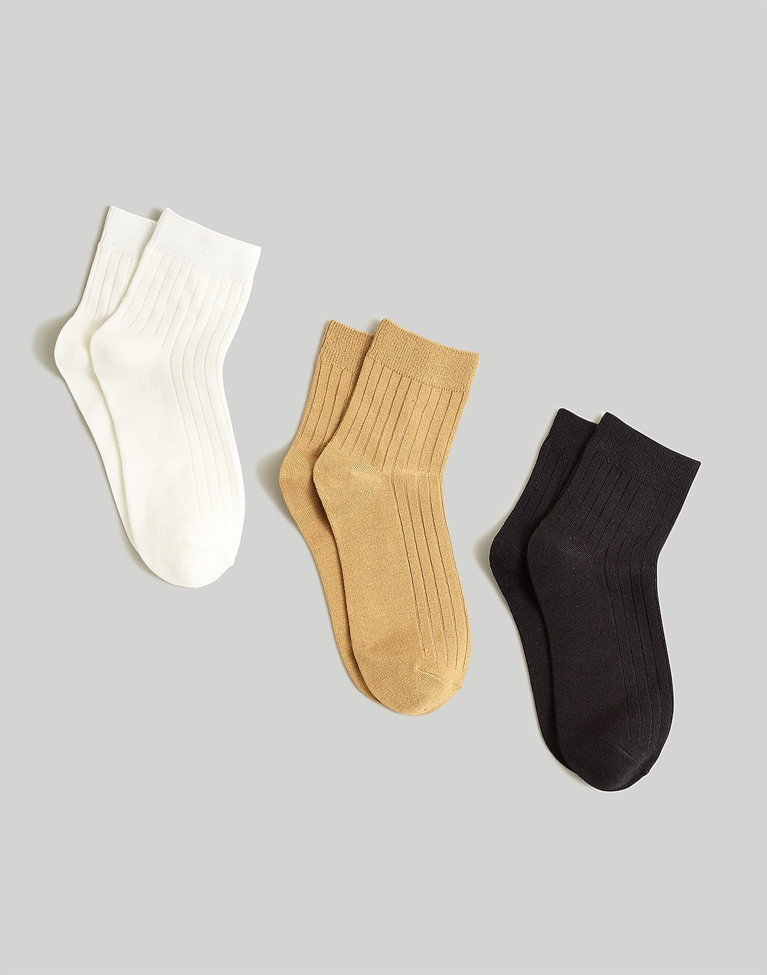 Three-Pack Slinky Ankle Socks | Madewell