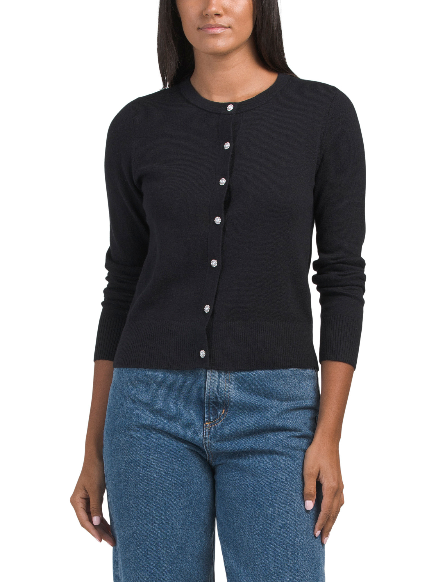 Cashmere Blend Lightweight Cardigan With Novelty Buttons | TJ Maxx