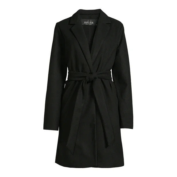 Mark Alan Women's Single-Breasted Belted Peacoat | Walmart (US)