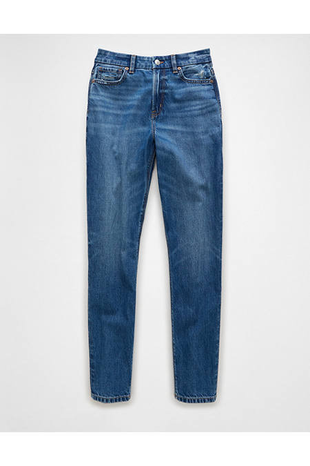 AE Strigid Curvy Mom Jean Women's Medium Wash 00 Regular | American Eagle Outfitters (US & CA)
