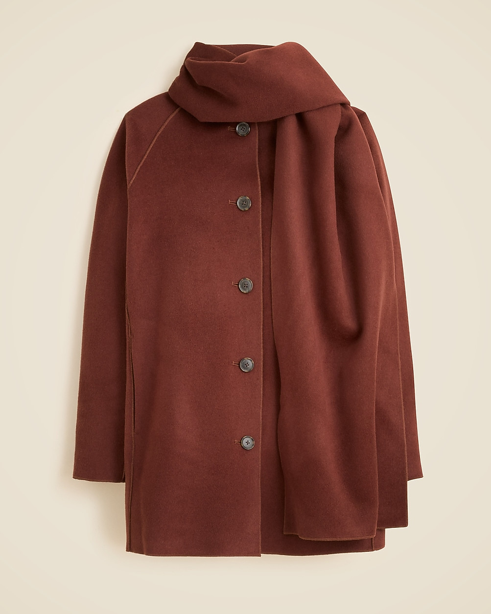 Scarf coat in drapey wool blend | J. Crew US
