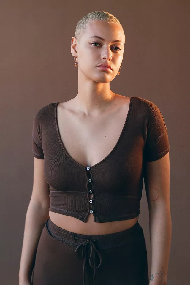 Out From Under Sweet Dreams Shrunken Top | Urban Outfitters (US and RoW)