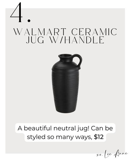 Ceramic jug w/handle! 

Lee Anne Benjamin 🤍

#LTKunder50 #LTKhome #LTKstyletip