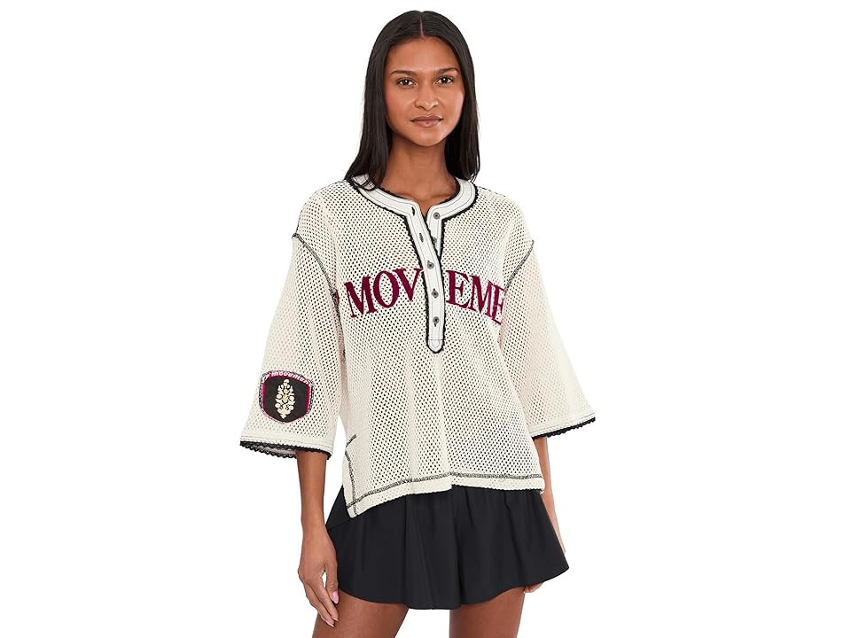FP Movement Camp Out Tee Women's Clothing Ivory Combo: MD (Women's 8-10) | Zappos.com