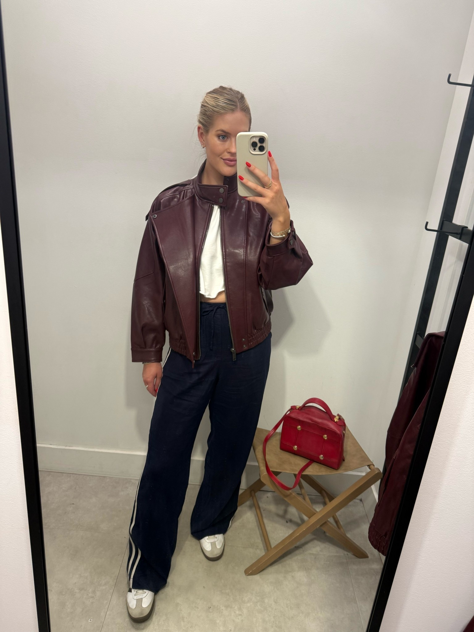 Will he living in this oversized leather jacket this fall.

Burgundy Jacket: Abercrombie 
Track pants: Gap Factory 

Fall fashion, Merlot, jacket, ootd, outfit inspo

#LTKSeasonal #LTKFallSale #LTKFindsUnder100