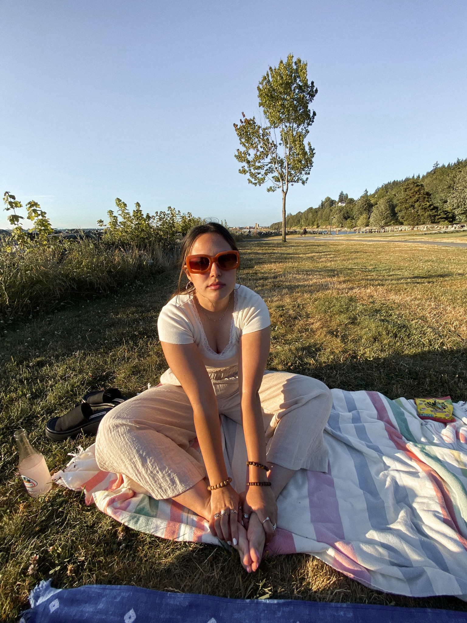 love this comfy summer fit ☀️ pants and necklace are exact links, everything else is as similar as i could find 🤍 enjoy lovers! 

#LTKmidsize #LTKSpringSale

#LTKU