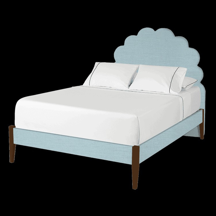 The Crown Bed | Custom Upholsted Bed | Coley Home | coley home