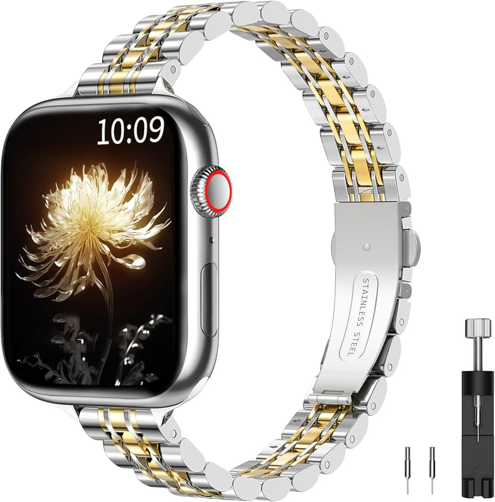 TiMOVO Metal Strap Compatible with Apple Watch 42mm (Series 11/10) 41mm 40mm 38mm for Women (2025... | Amazon (UK)