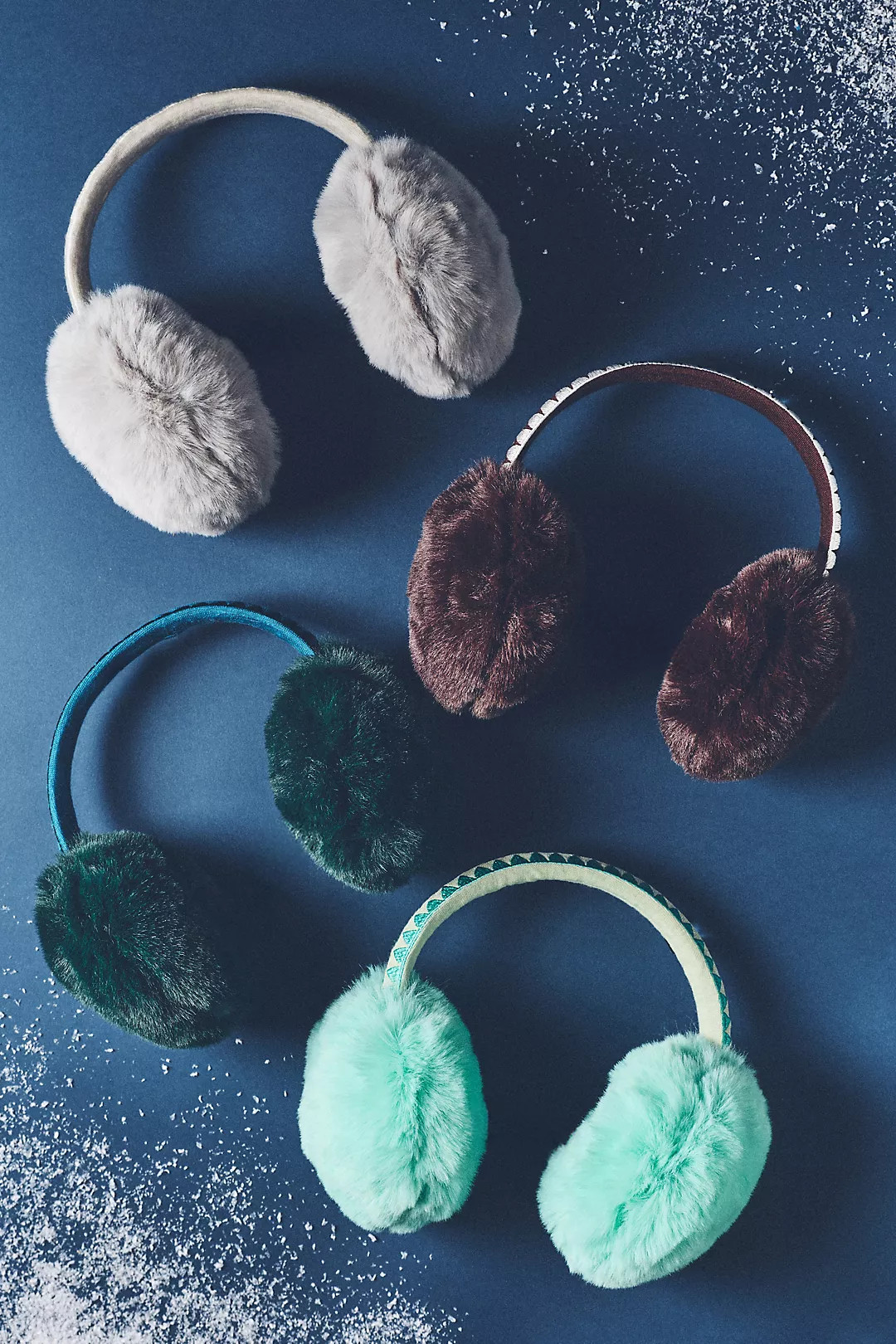 Violet & Brooks Embroidered Faux Fur Earmuffs | Anthropologie (US)