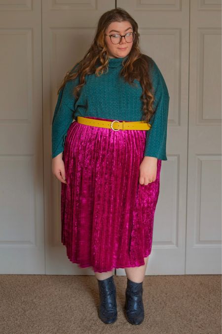 Plus size colorful jewel toned fall outfit

#LTKSeasonal #LTKcurves
