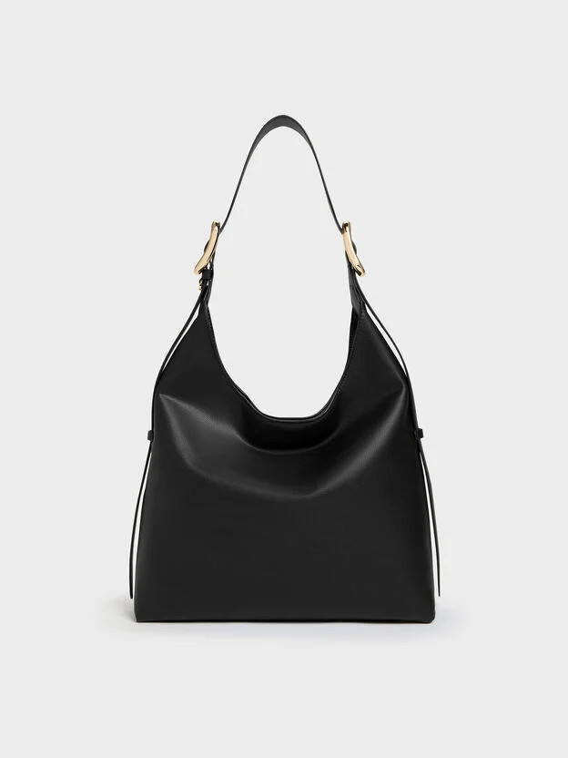 Black Aislin Hobo Bag | CHARLES & KEITH | Charles & Keith AU