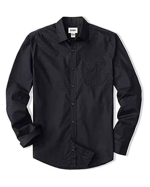 Amazon Essentials Men's Regular-Fit Long-Sleeve Plaid Poplin Shirt | Amazon (US)