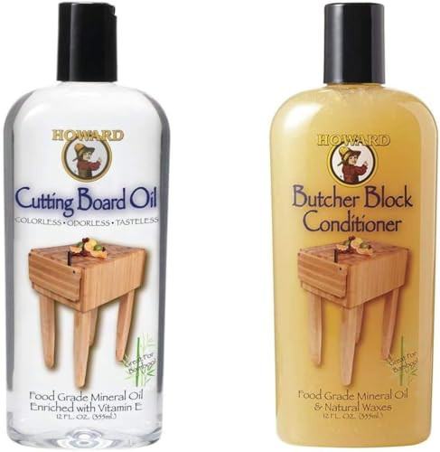 HOWARD Butcher Block Conditioner and Cutting Board Oil, Food Grade Conditioner and Oil, Great for Wooden Bowls and Utensils, Re hydrate your Cutting Blocks, 12 Fl Oz (Pack of 1) | Amazon (US)