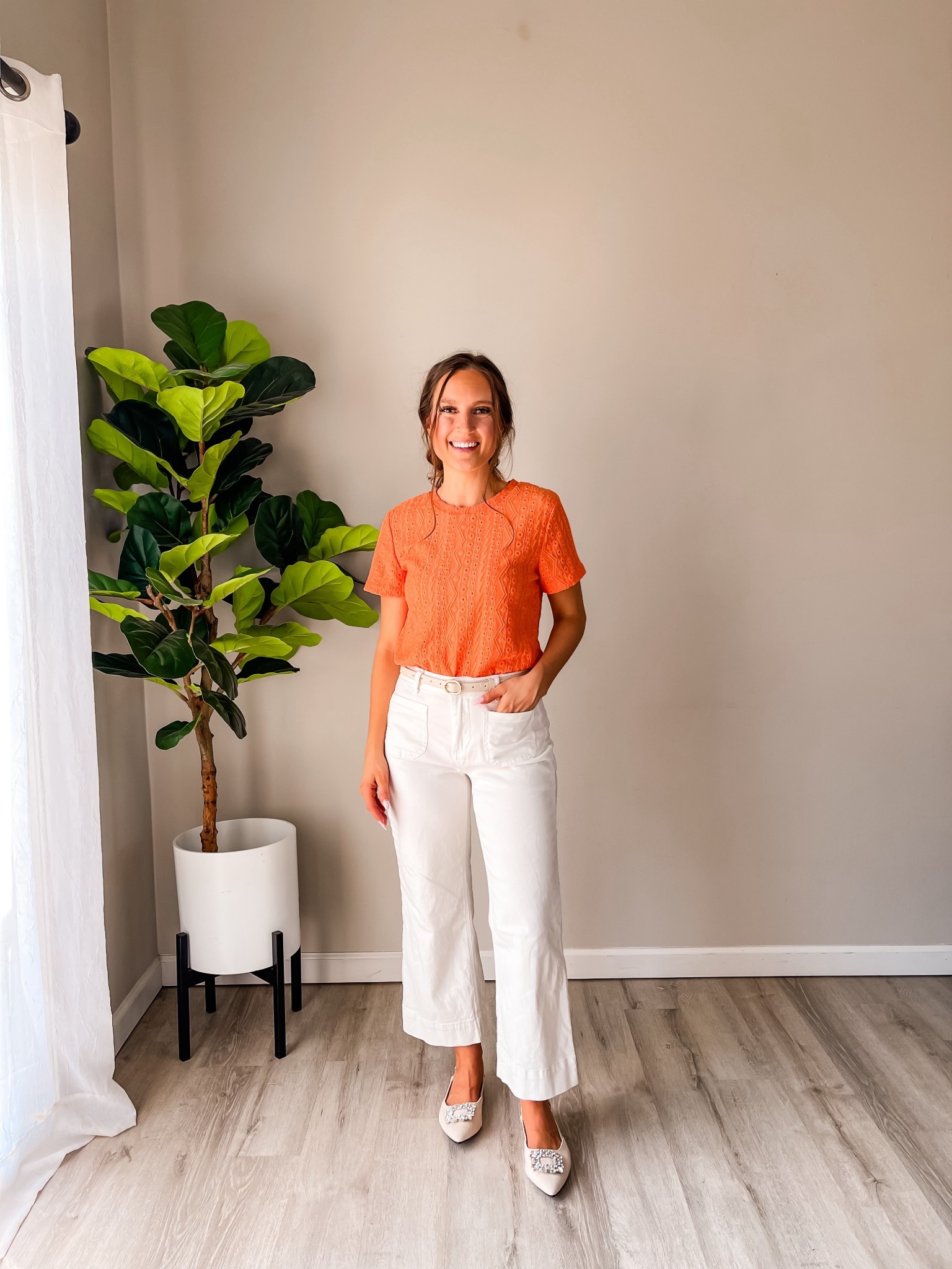 Bright orange and crisp white for spring! 

#LTKootd #LTKgrwm